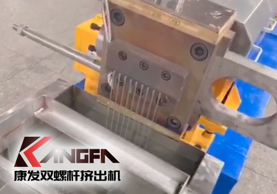 “中國制造”尋求挖掘更大的非洲需求！JSH-65型雙螺桿擠出機設備出口設備帶料試機，坐標非洲！